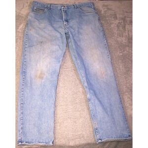 Wrangler Jeans Men's‎ 39X32 (Tag 40X32) Vintage Relaxed Fit Distressed 97601SB